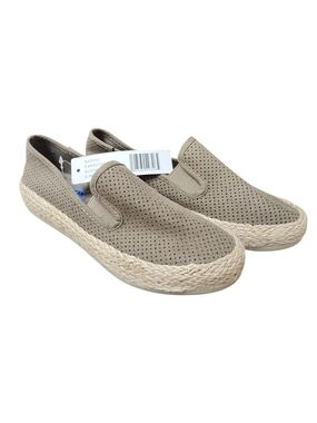 NWT Espirit Women's Taupe Slip-On Espadrille Loafers, 6.5